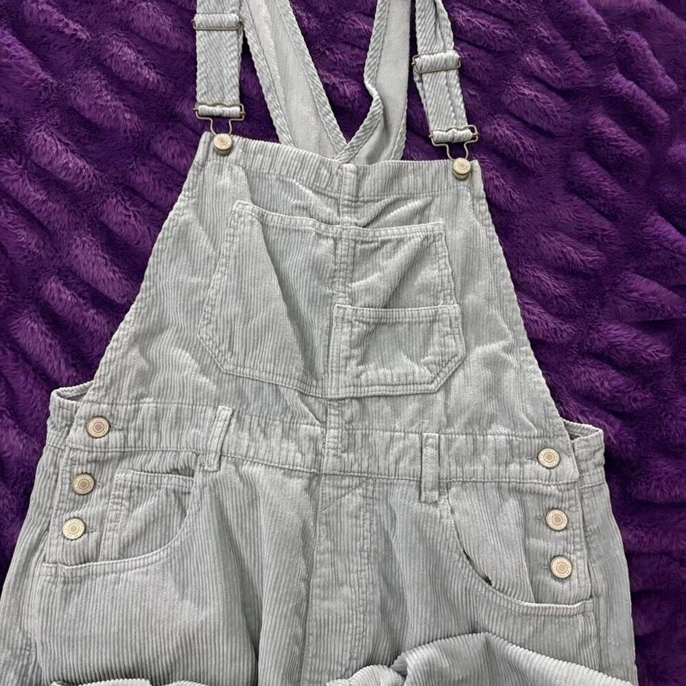 Free-people Women's Blue and Grey Dungarees-overalls